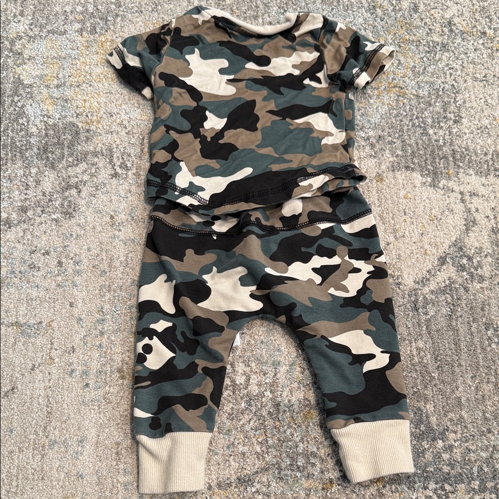 Little Bipsy Camouflage Kids Set - Black, Brown, Cream - Picture 3 of 3